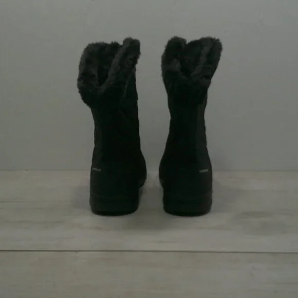 Columbia Ice Maiden II Black Quilted Waterproof Lace up Snow Winter Boots SZ 8 - Picture 11 of 12